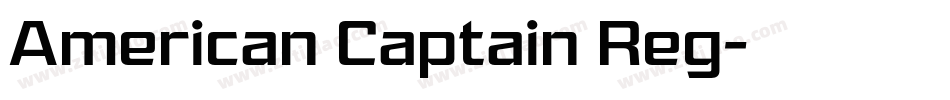 American Captain Reg字体转换